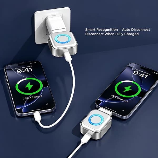 X01 Auto-Disconnect Fast Charging Adapter with Physical Auto-Eject Safety Separator (Type-C)